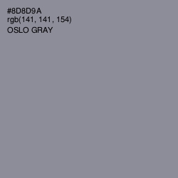 #8D8D9A - Oslo Gray Color Image